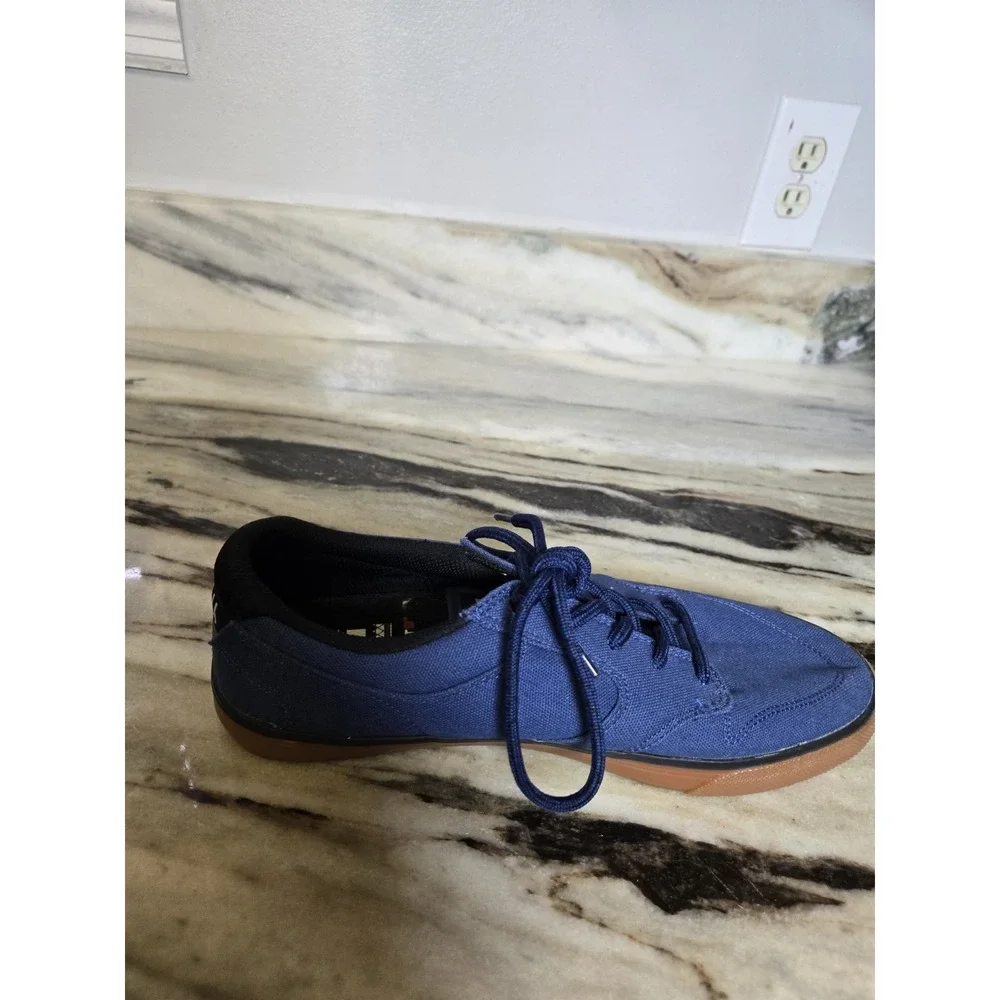 DC‎ Nyjah Vulc TX Skateboard Shoes Blue Gum Sole Men's Sz 9
